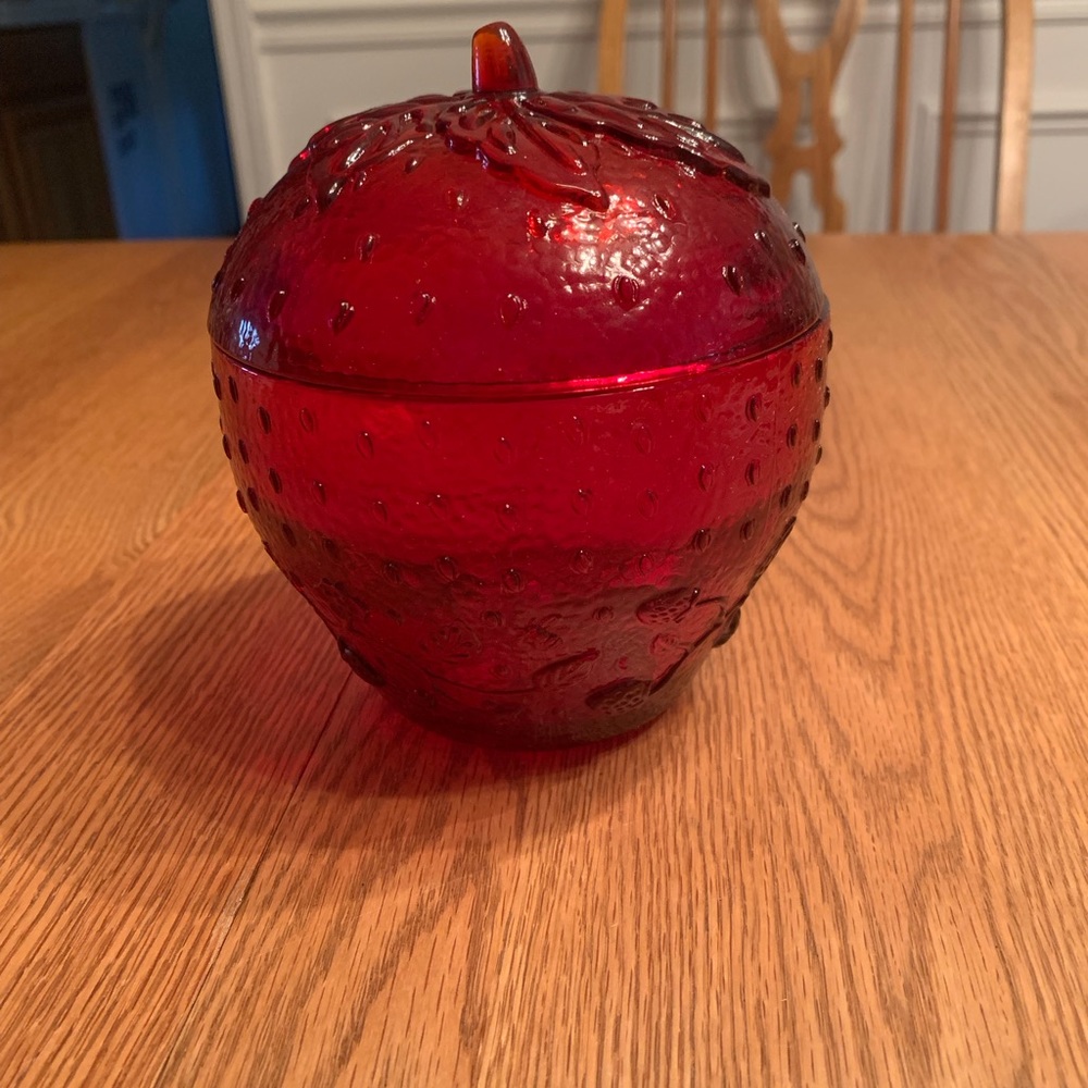 Longaberger Collector Club Strawberry Jam Jar